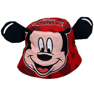 Disney Theme park childrens Mickey Mouse 3-D bucket hat ears